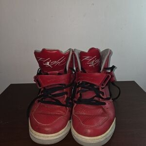 Size 12 Nike Men Air Jordan Flight 45 High Red Shoes DH0243-600 Pre-owned